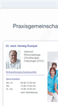 Mobile Screenshot of praxis-rumpel.de